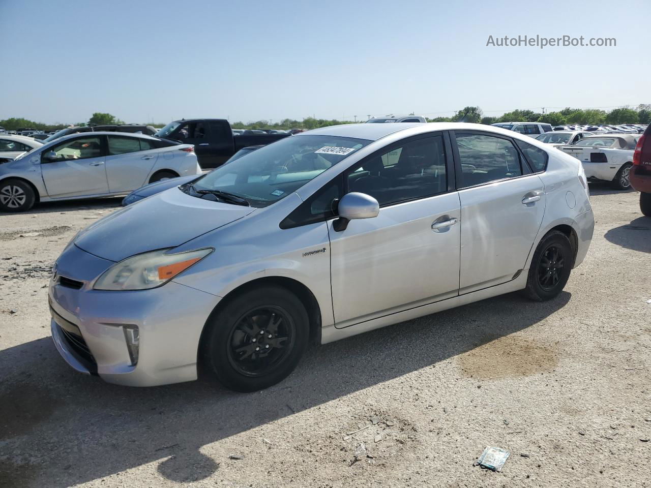 2013 Toyota Prius  Silver vin: JTDKN3DU6D5572983