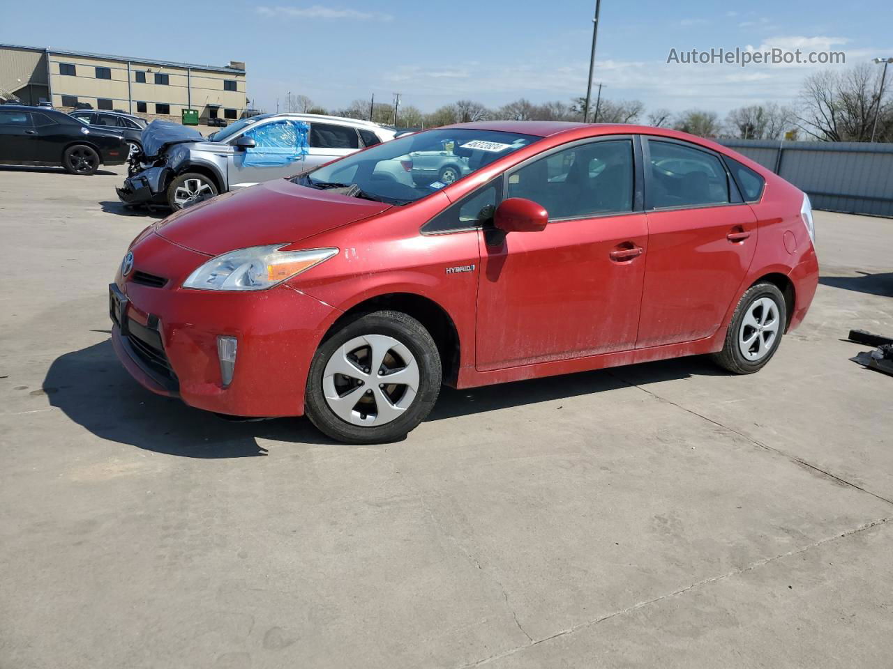 2013 Toyota Prius  Red vin: JTDKN3DU6D5632812