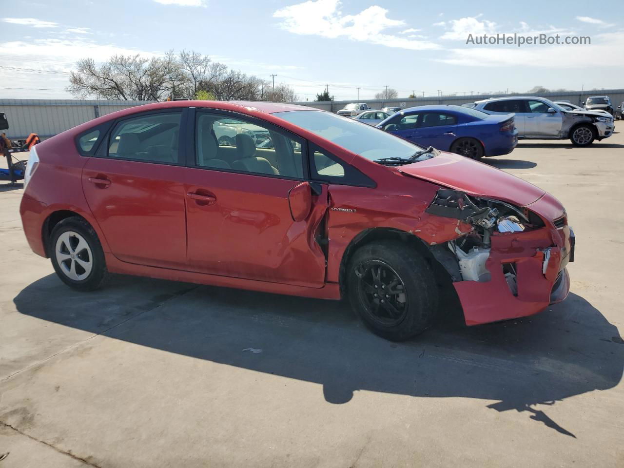 2013 Toyota Prius  Red vin: JTDKN3DU6D5632812