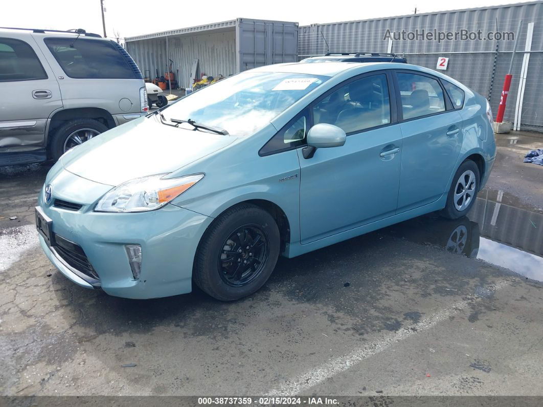 2013 Toyota Prius Four Light Blue vin: JTDKN3DU6D5633183