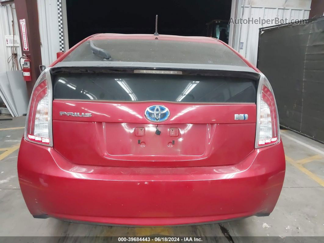 2013 Toyota Prius Two Red vin: JTDKN3DU6D5649951