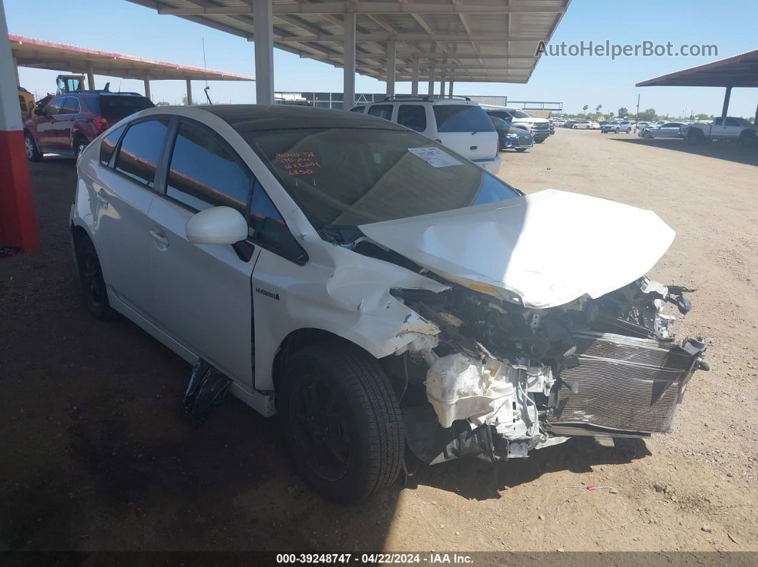 2013 Toyota Prius Three White vin: JTDKN3DU6D5696350