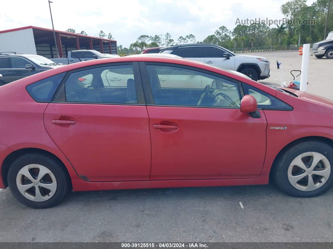 2014 Toyota Prius Two Red vin: JTDKN3DU6E0368442