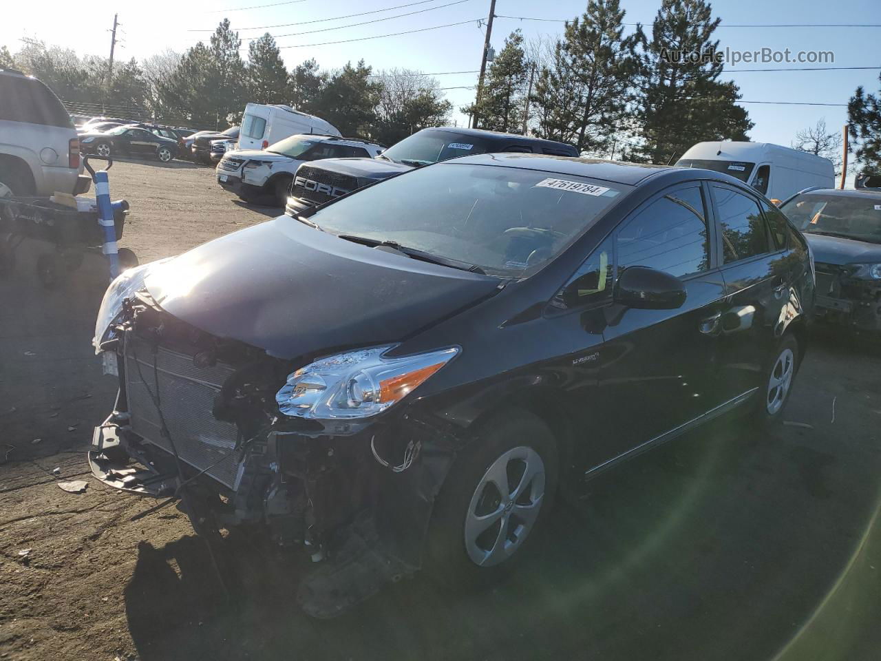 2014 Toyota Prius  Black vin: JTDKN3DU6E1745068