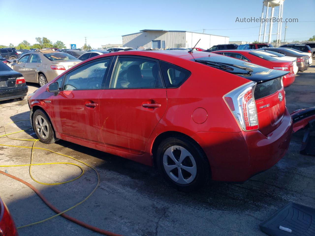 2014 Toyota Prius  Red vin: JTDKN3DU6E1765174