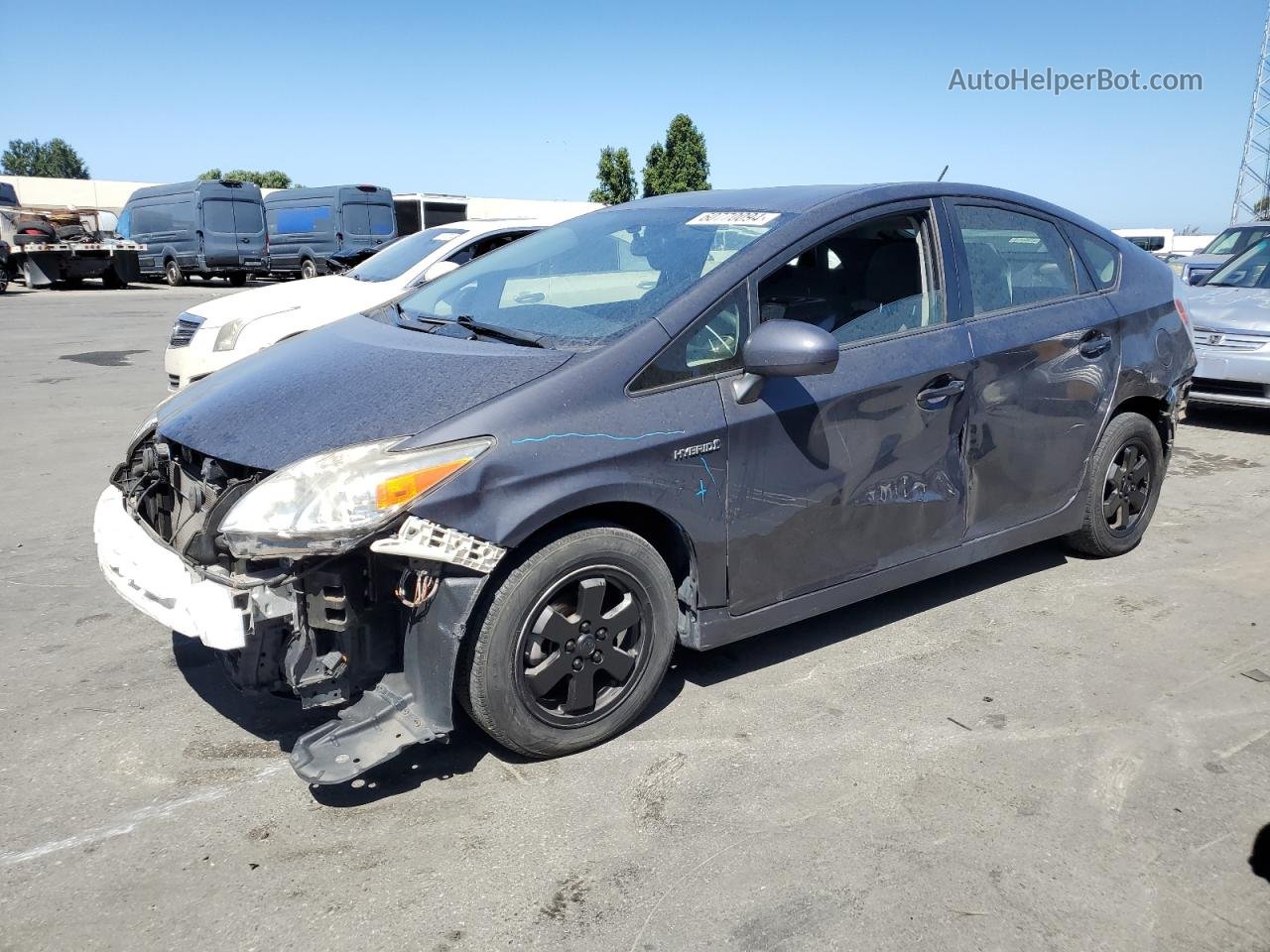 2014 Toyota Prius  Gray vin: JTDKN3DU6E1819346