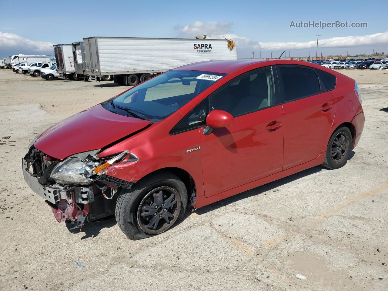 2015 Toyota Prius  Burgundy vin: JTDKN3DU6F0462564