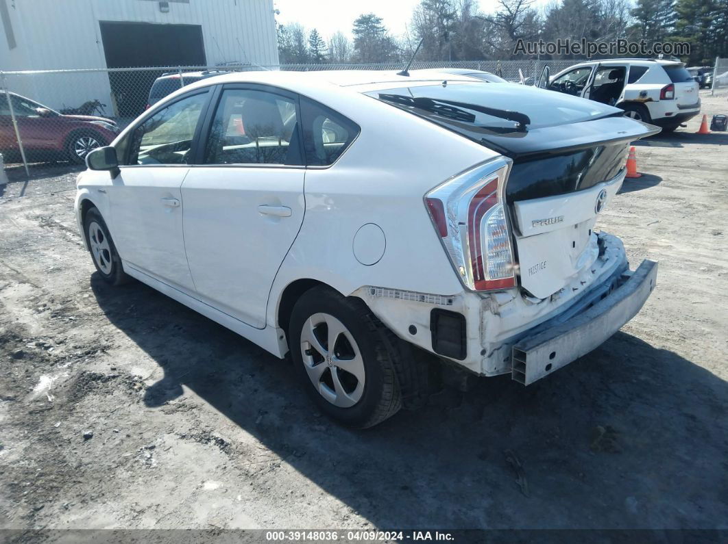 2015 Toyota Prius One White vin: JTDKN3DU6F1958944