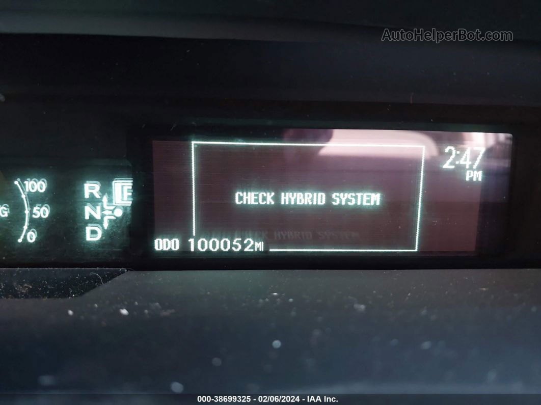 2011 Toyota Prius Three Серебряный vin: JTDKN3DU7B5349946