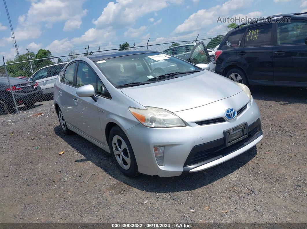 2012 Toyota Prius Three Silver vin: JTDKN3DU7C0334829