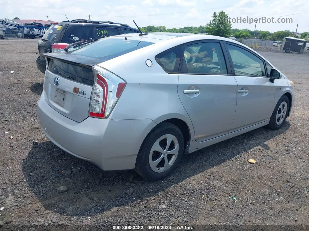 2012 Toyota Prius Three Silver vin: JTDKN3DU7C0334829