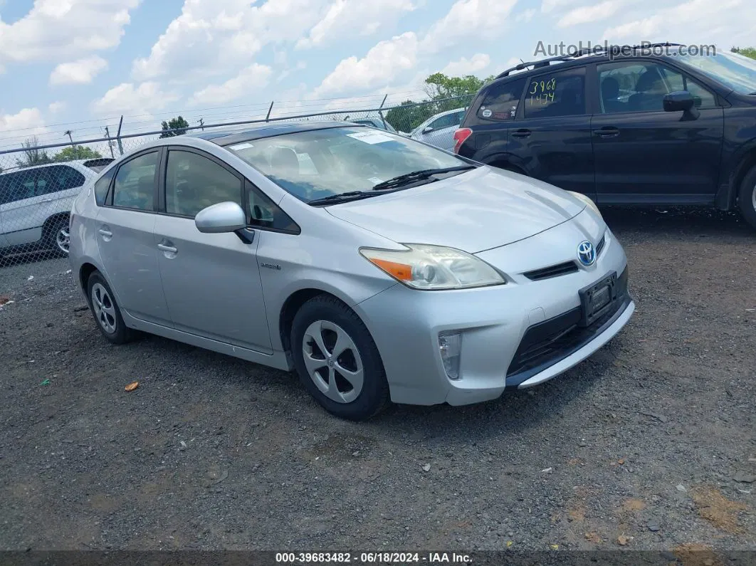 2012 Toyota Prius Three Silver vin: JTDKN3DU7C0334829