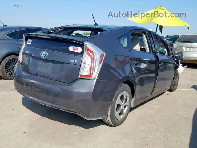 2012 Toyota Prius Серый vin: JTDKN3DU7C1545443