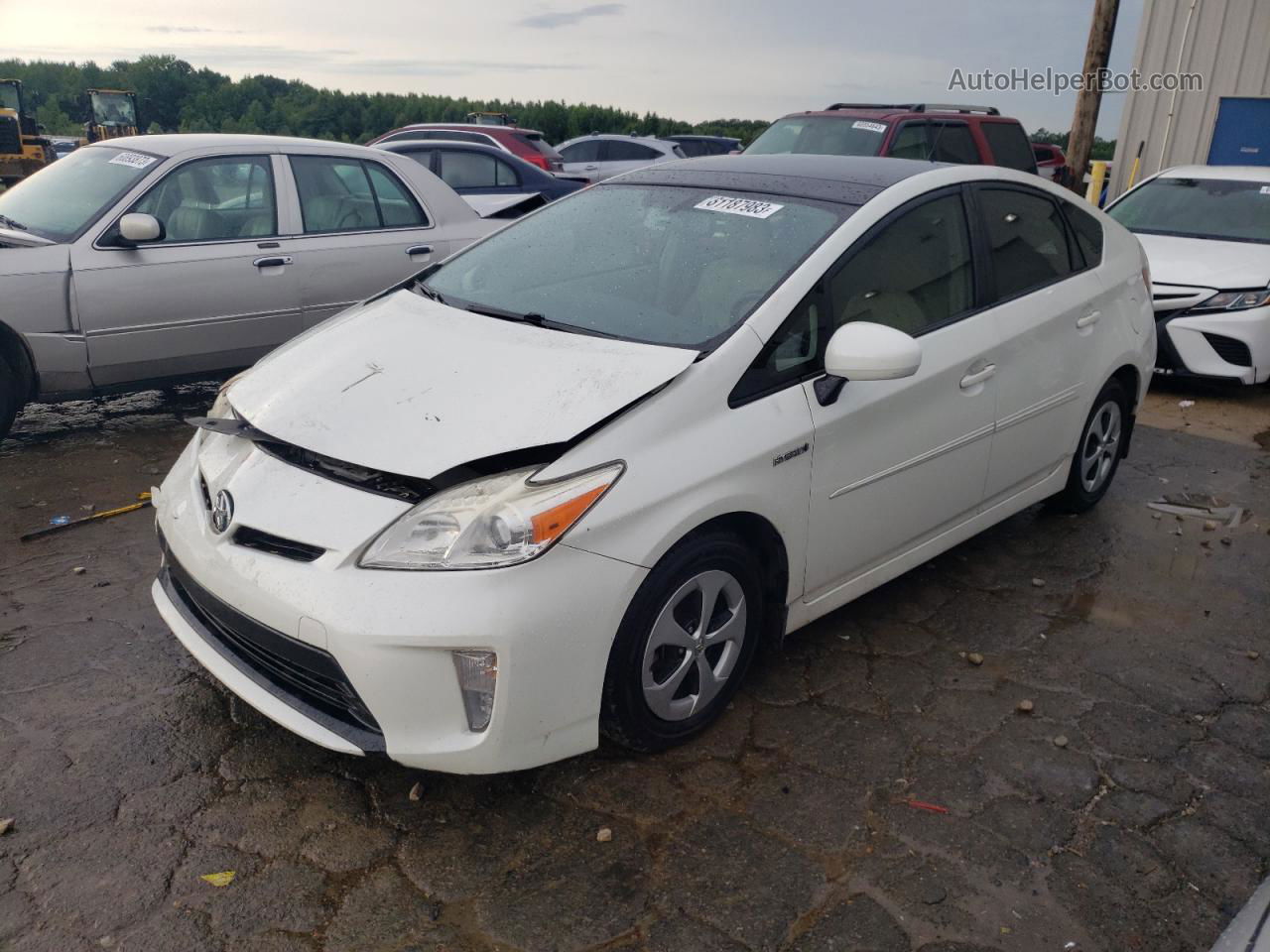 2012 Toyota Prius  White vin: JTDKN3DU7C1560265