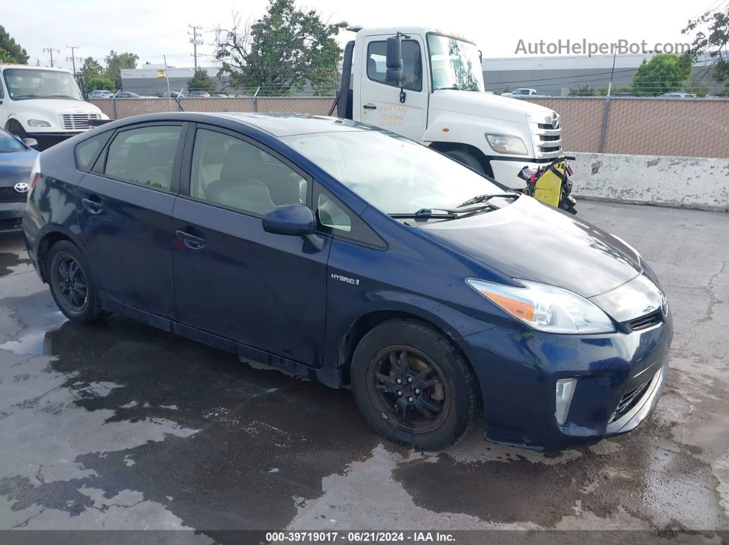 2012 Toyota Prius Four Blue vin: JTDKN3DU7C1601476