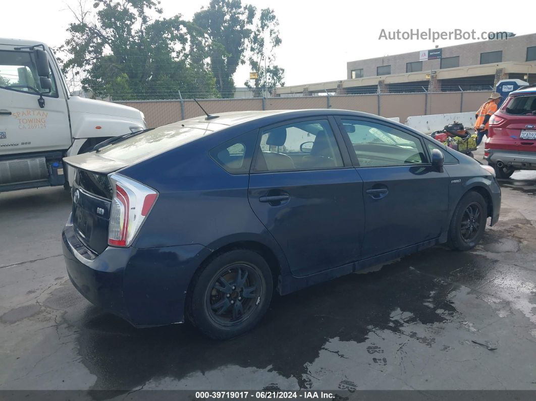 2012 Toyota Prius Four Blue vin: JTDKN3DU7C1601476