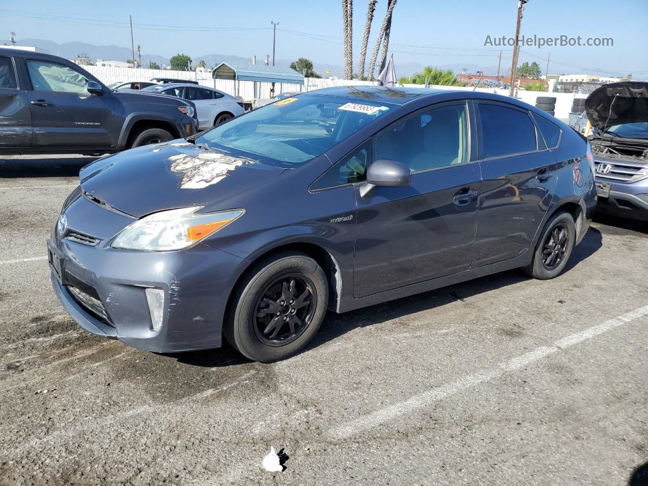 2012 Toyota Prius Gray vin: JTDKN3DU7C5420578