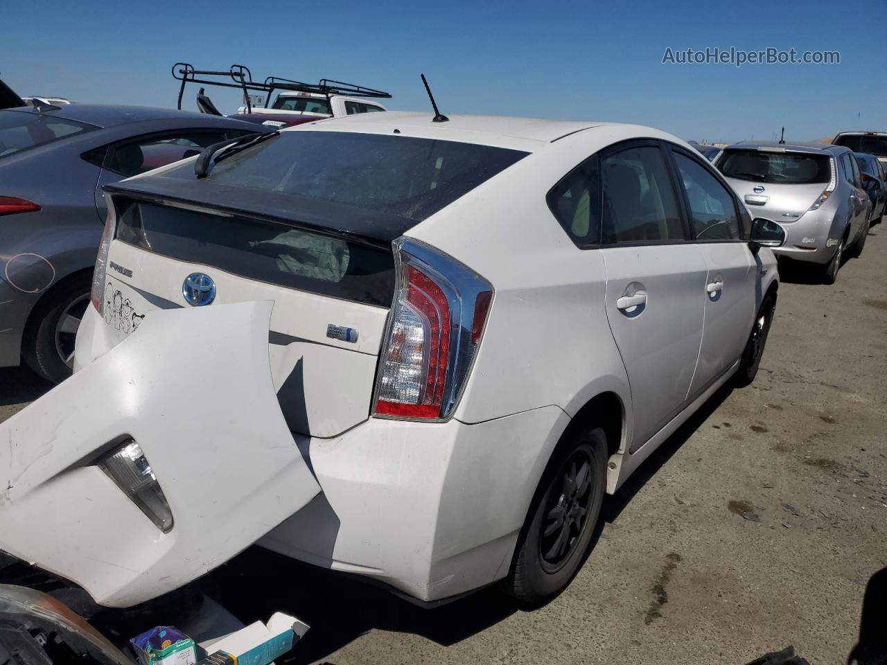 2012 Toyota Prius  White vin: JTDKN3DU7C5427370