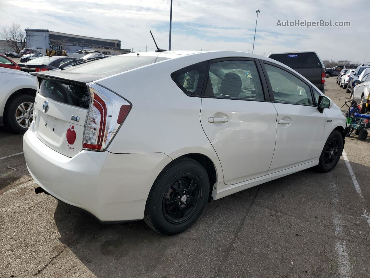 2012 Toyota Prius  Белый vin: JTDKN3DU7C5434786