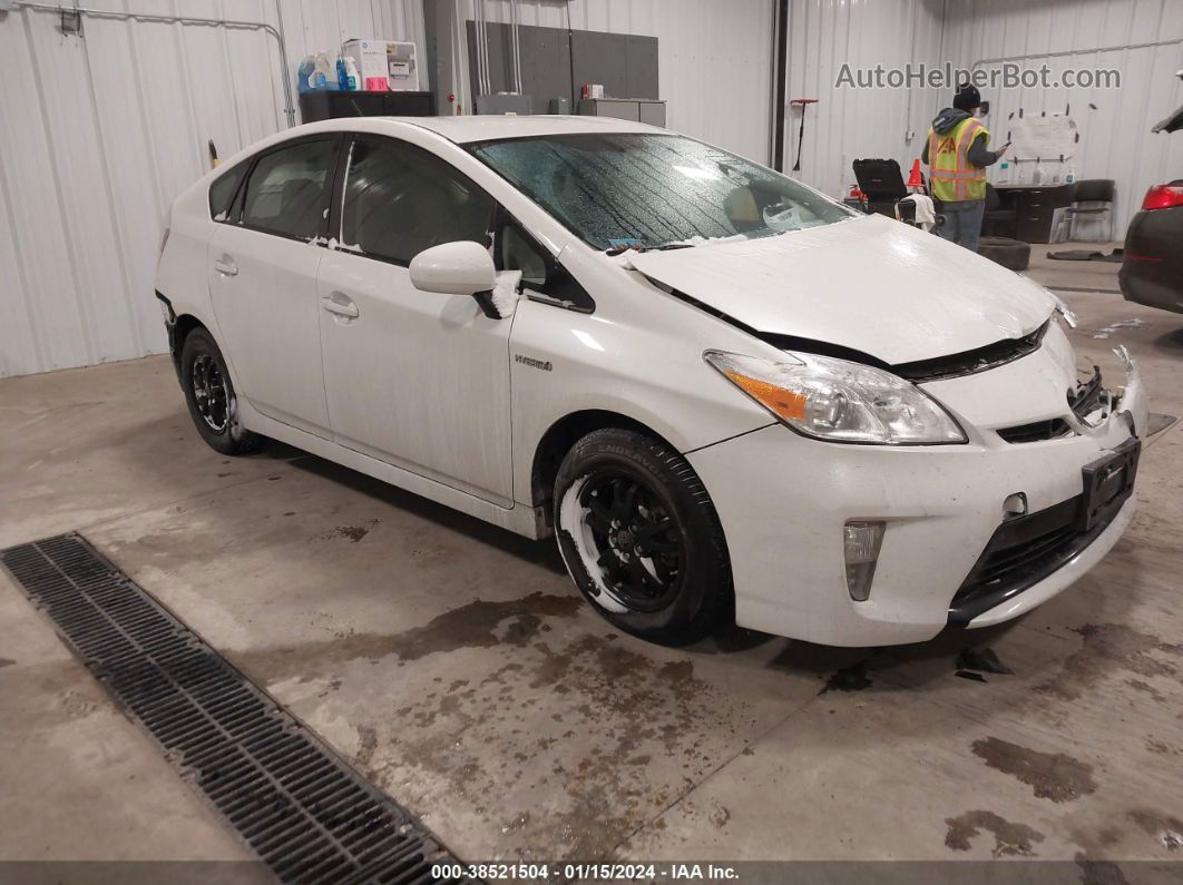 2012 Toyota Prius Four White vin: JTDKN3DU7C5449384