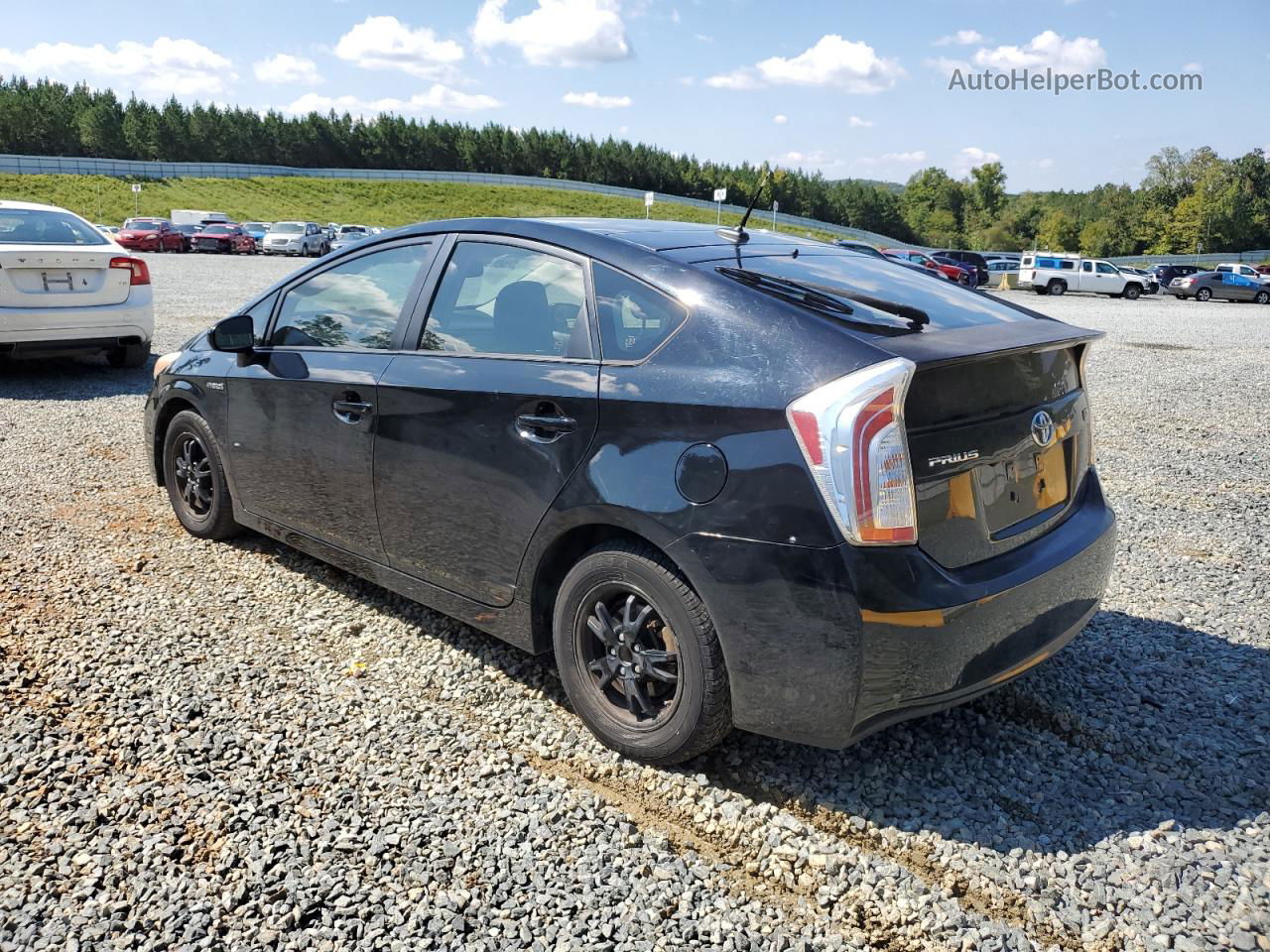 2012 Toyota Prius  Black vin: JTDKN3DU7C5452107