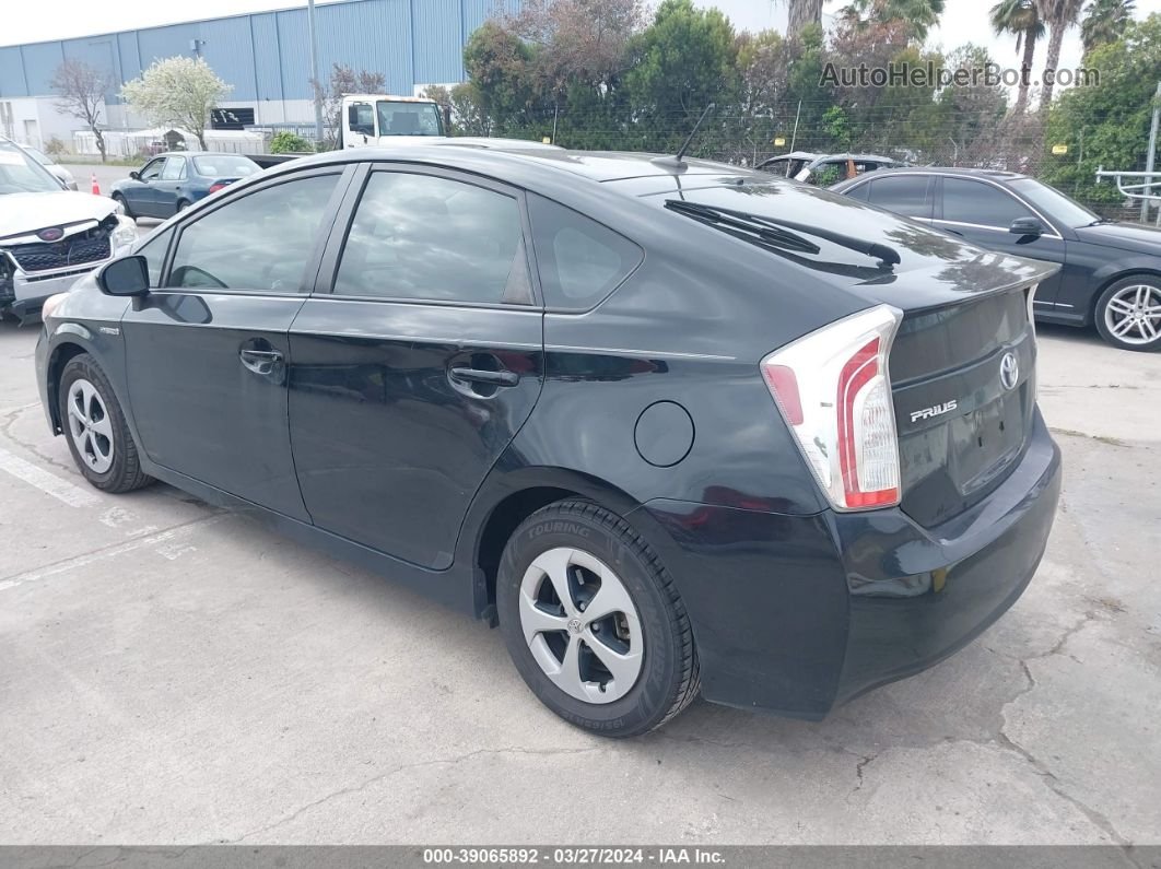 2013 Toyota Prius Three Черный vin: JTDKN3DU7D0337652