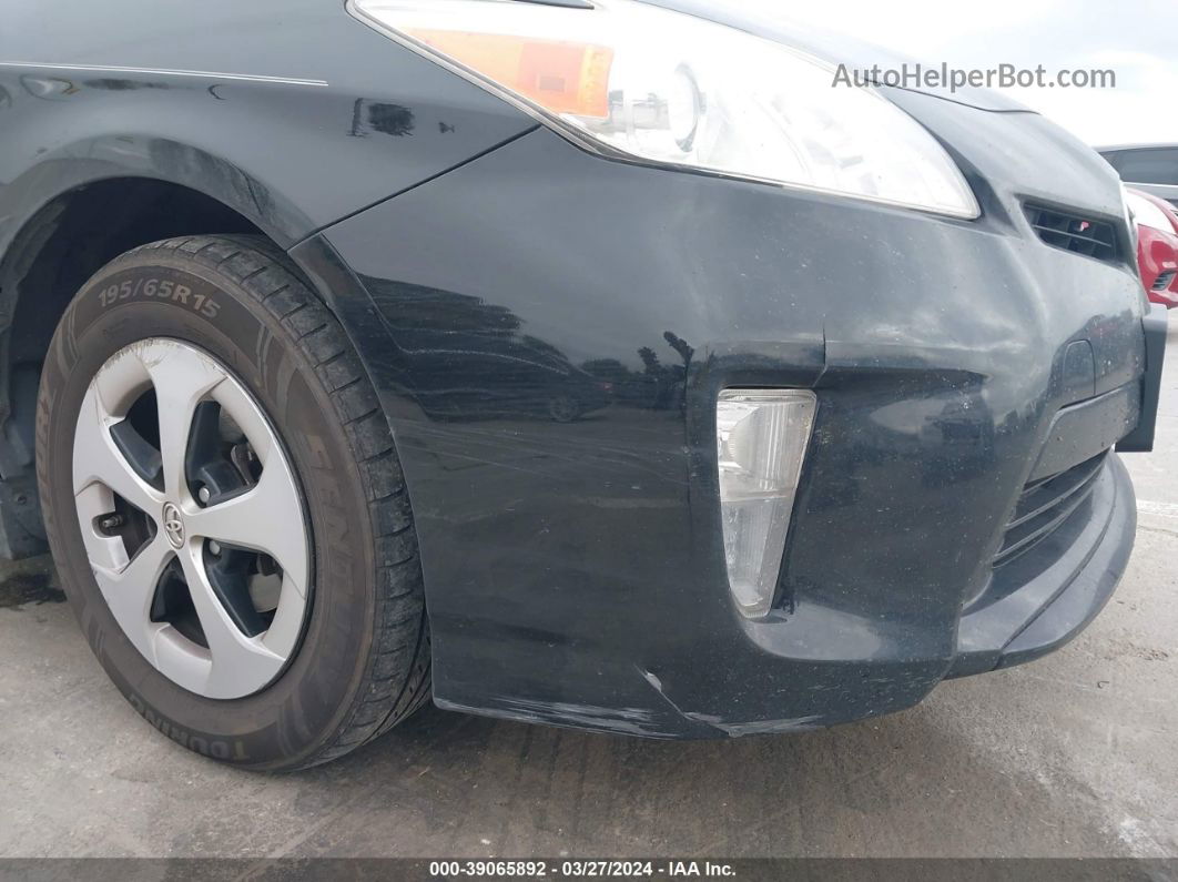 2013 Toyota Prius Three Черный vin: JTDKN3DU7D0337652