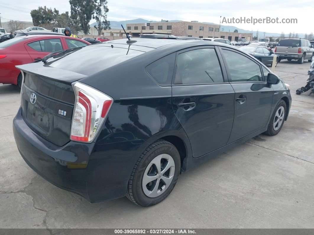 2013 Toyota Prius Three Черный vin: JTDKN3DU7D0337652