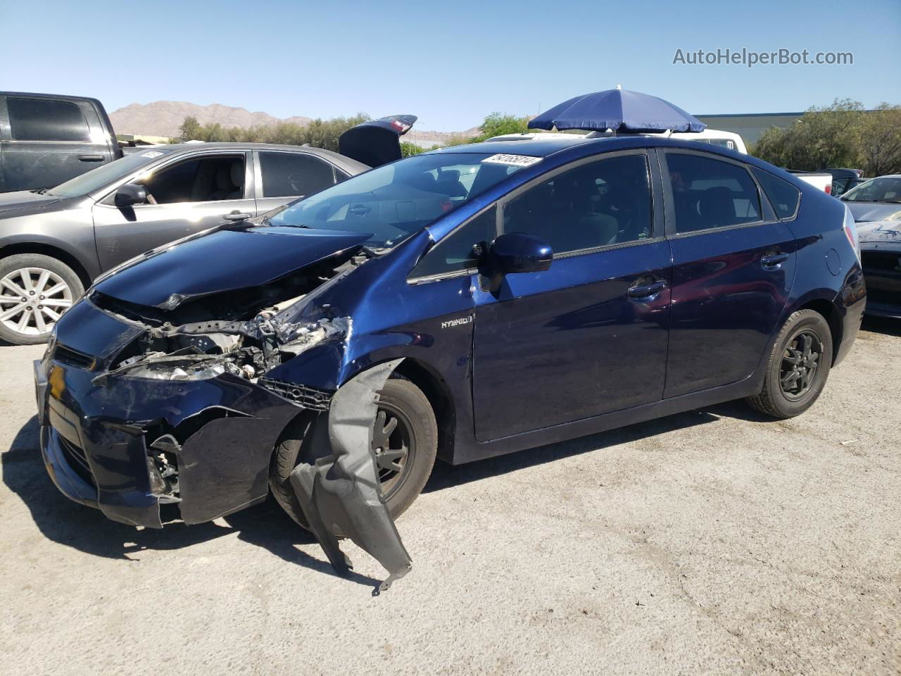 2013 Toyota Prius  Blue vin: JTDKN3DU7D0346268