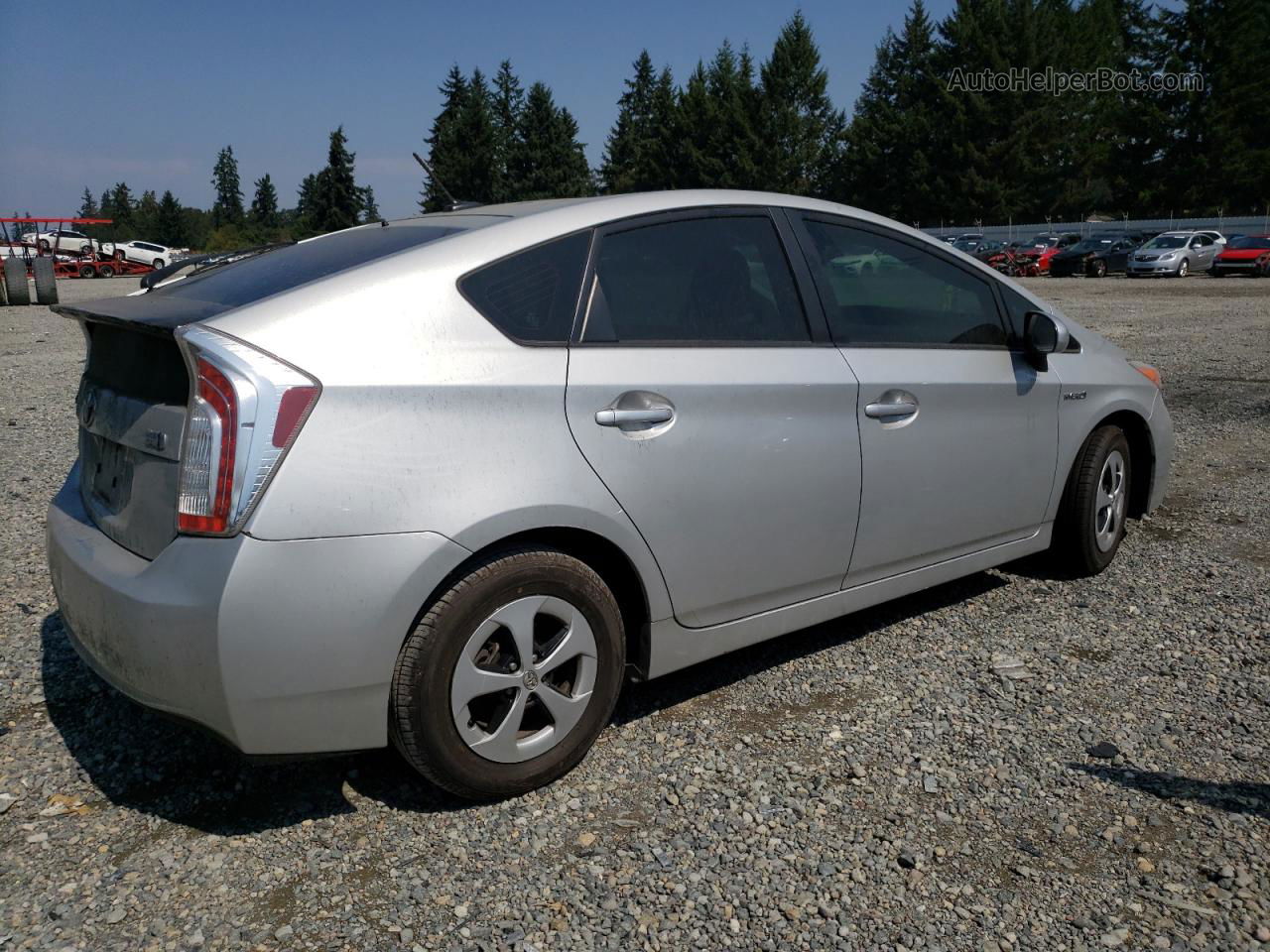 2013 Toyota Prius  Серебряный vin: JTDKN3DU7D0355536