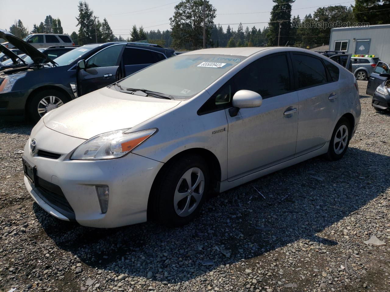 2013 Toyota Prius  Silver vin: JTDKN3DU7D0355536