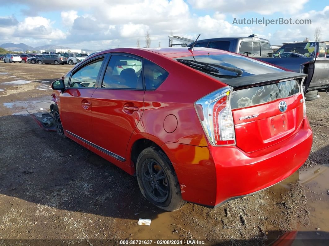 2013 Toyota Prius Two Red vin: JTDKN3DU7D1679418