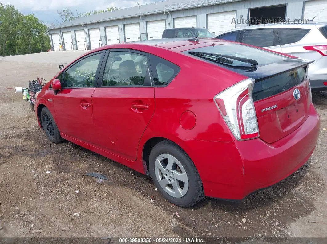 2013 Toyota Prius Three Красный vin: JTDKN3DU7D1685753