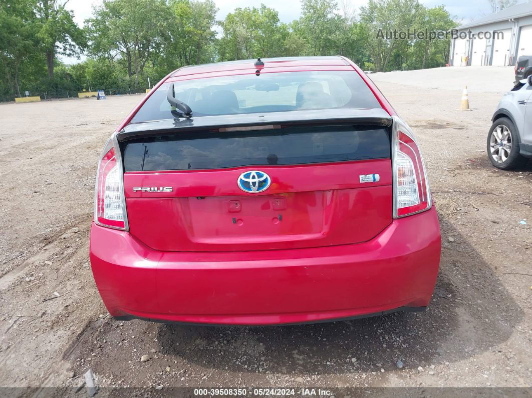 2013 Toyota Prius Three Красный vin: JTDKN3DU7D1685753