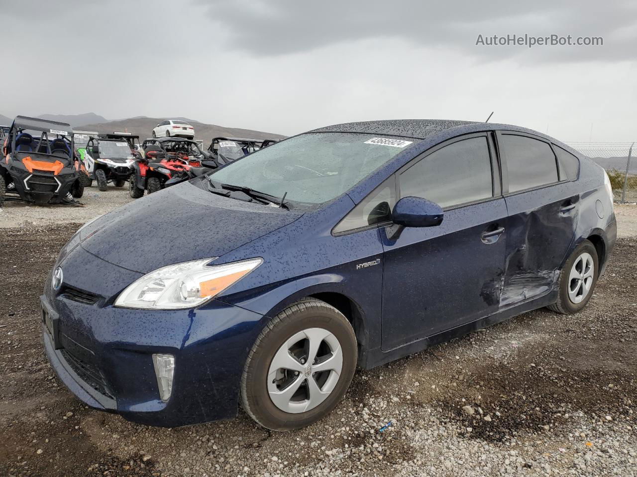 2013 Toyota Prius  Синий vin: JTDKN3DU7D1707265