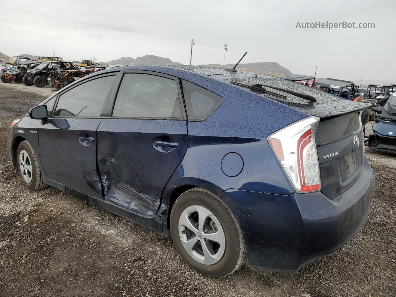 2013 Toyota Prius  Синий vin: JTDKN3DU7D1707265