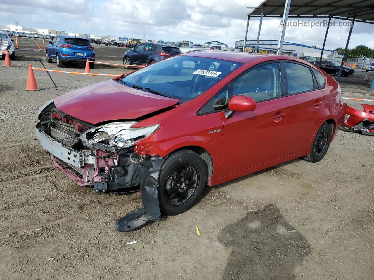 2013 Toyota Prius  Red vin: JTDKN3DU7D5540527