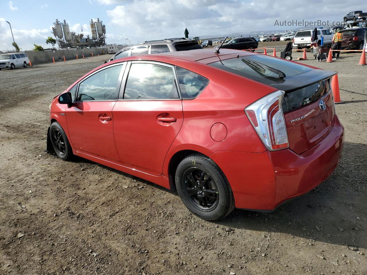 2013 Toyota Prius  Red vin: JTDKN3DU7D5540527