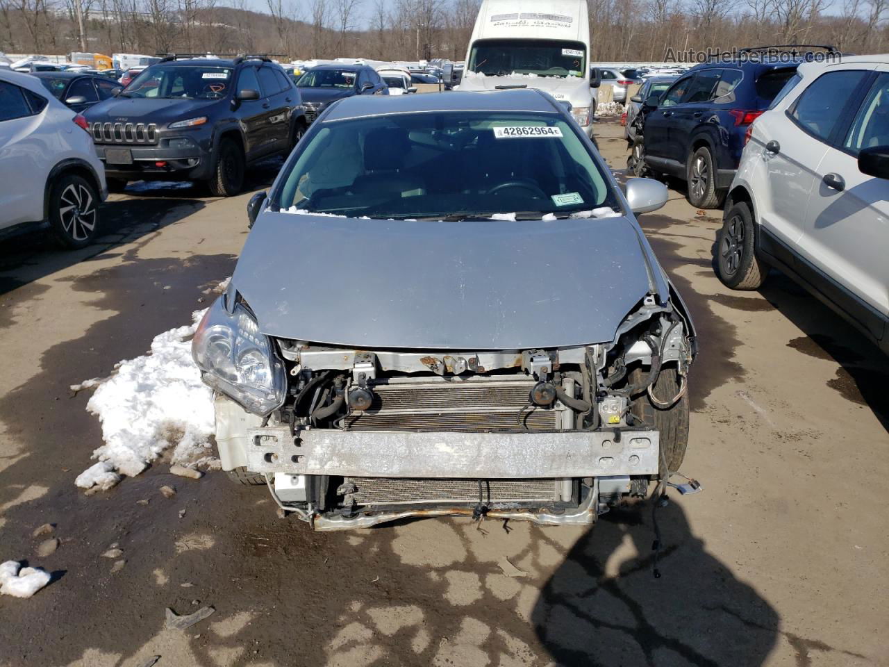 2013 Toyota Prius  Серебряный vin: JTDKN3DU7D5573737