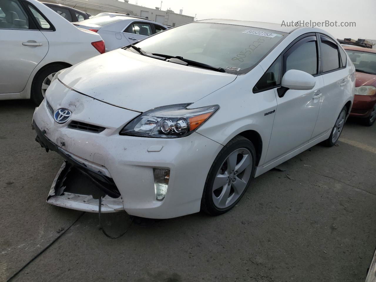 2013 Toyota Prius  White vin: JTDKN3DU7D5593955