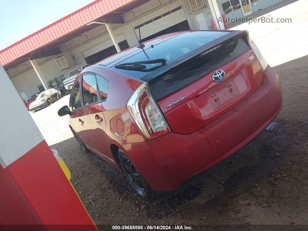 2013 Toyota Prius Four Красный vin: JTDKN3DU7D5614447