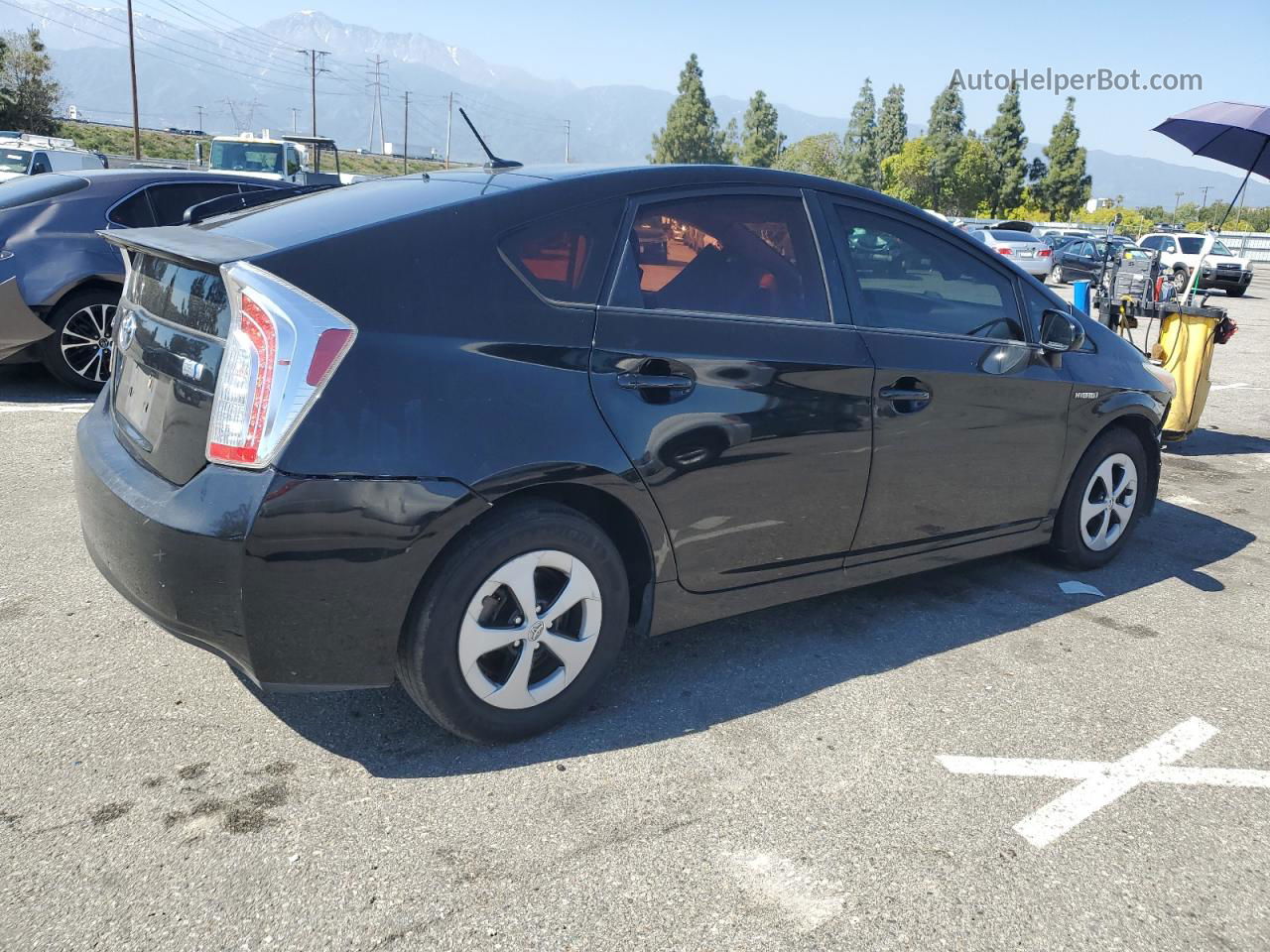 2013 Toyota Prius  Black vin: JTDKN3DU7D5700924