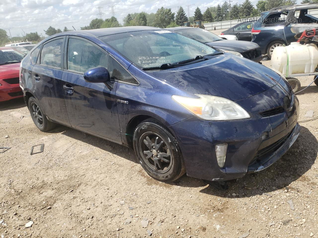 2014 Toyota Prius  Blue vin: JTDKN3DU7E0379479