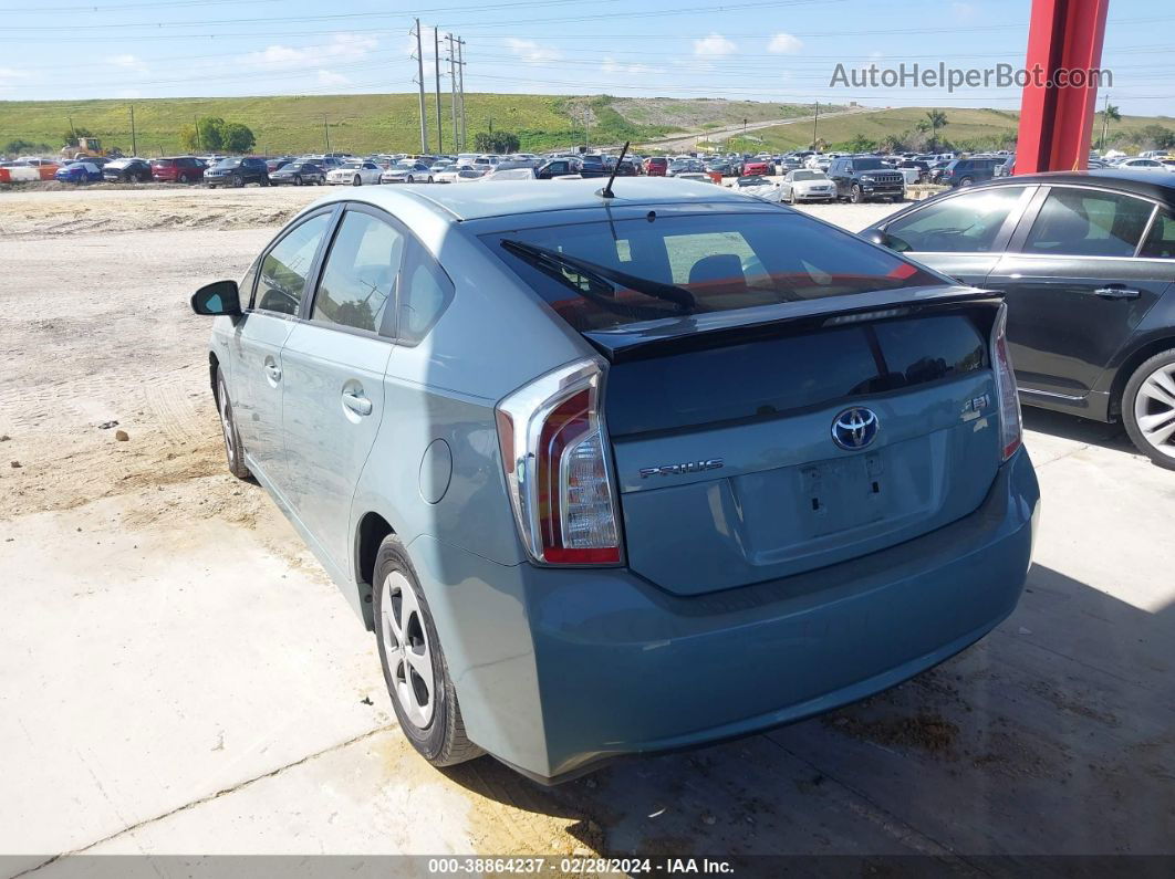 2014 Toyota Prius Two Light Blue vin: JTDKN3DU7E1746892