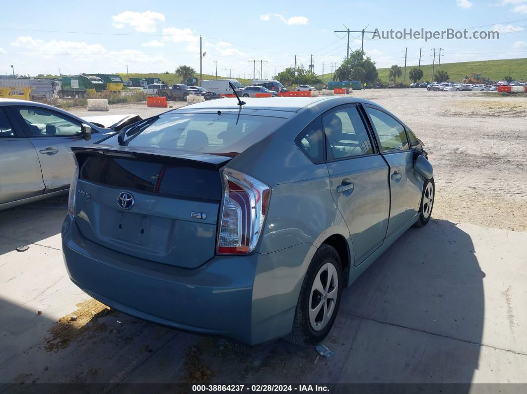 2014 Toyota Prius Two Light Blue vin: JTDKN3DU7E1746892