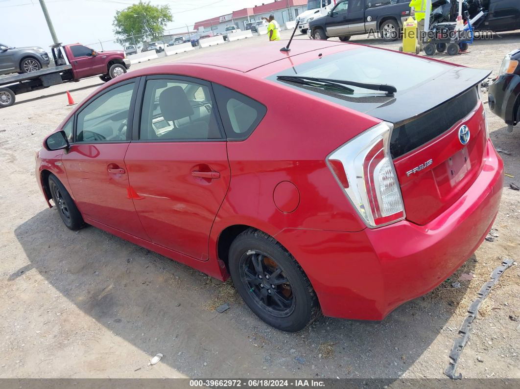 2014 Toyota Prius Two Red vin: JTDKN3DU7E1756922