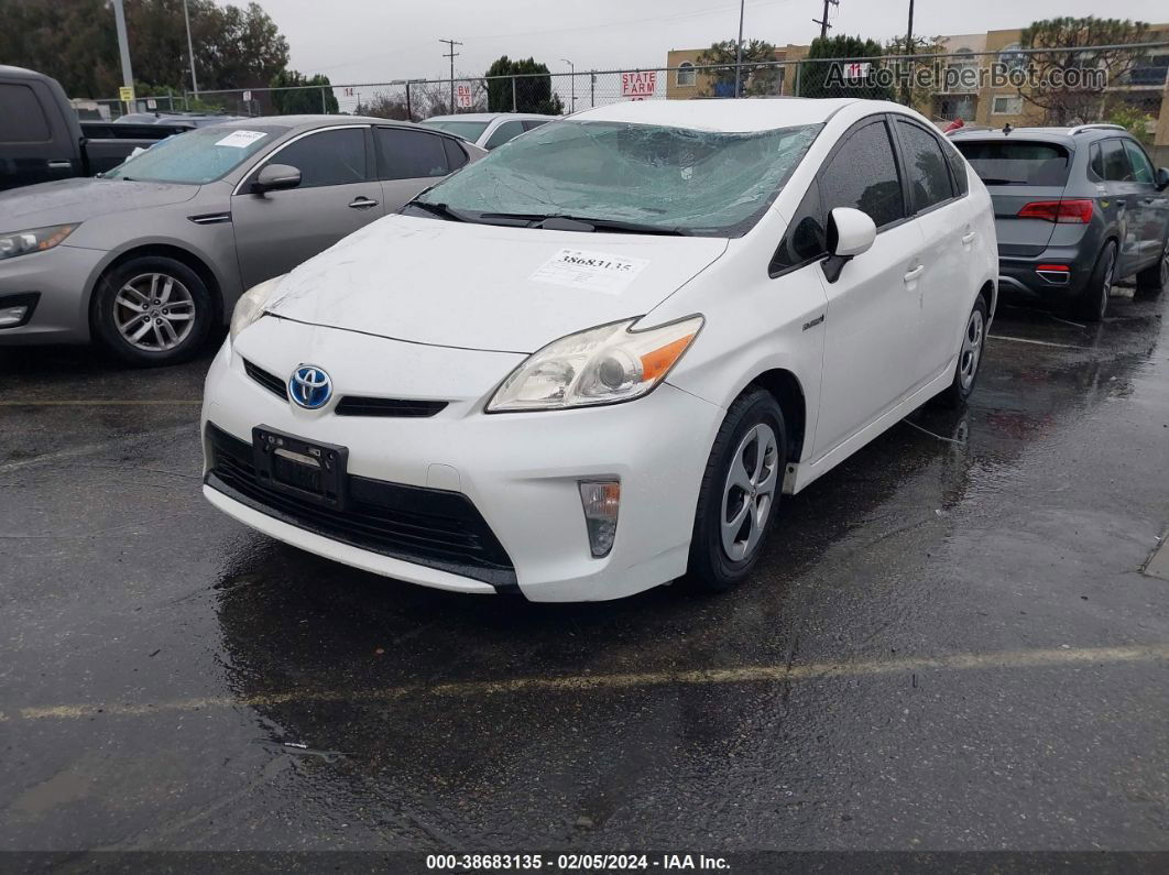 2014 Toyota Prius Two White vin: JTDKN3DU7E1762588