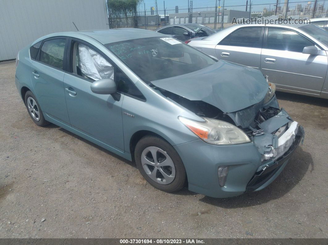 2014 Toyota Prius Four/five/three/one/two Green vin: JTDKN3DU7E1780024