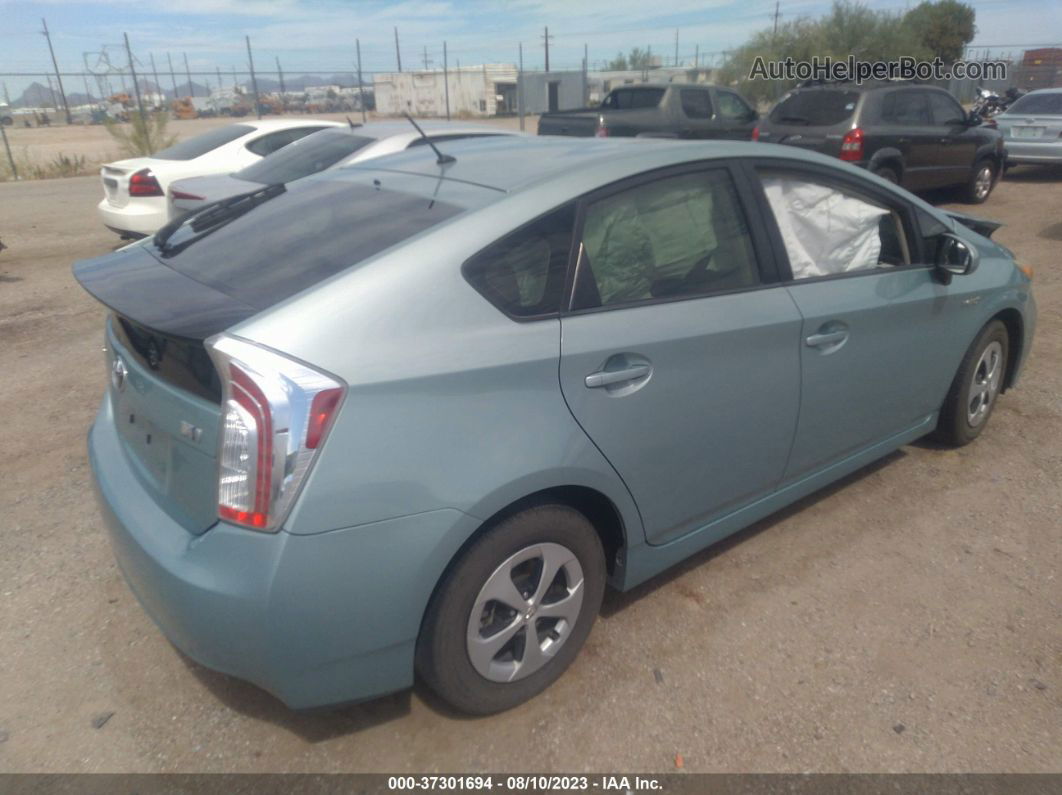 2014 Toyota Prius Four/five/three/one/two Green vin: JTDKN3DU7E1780024