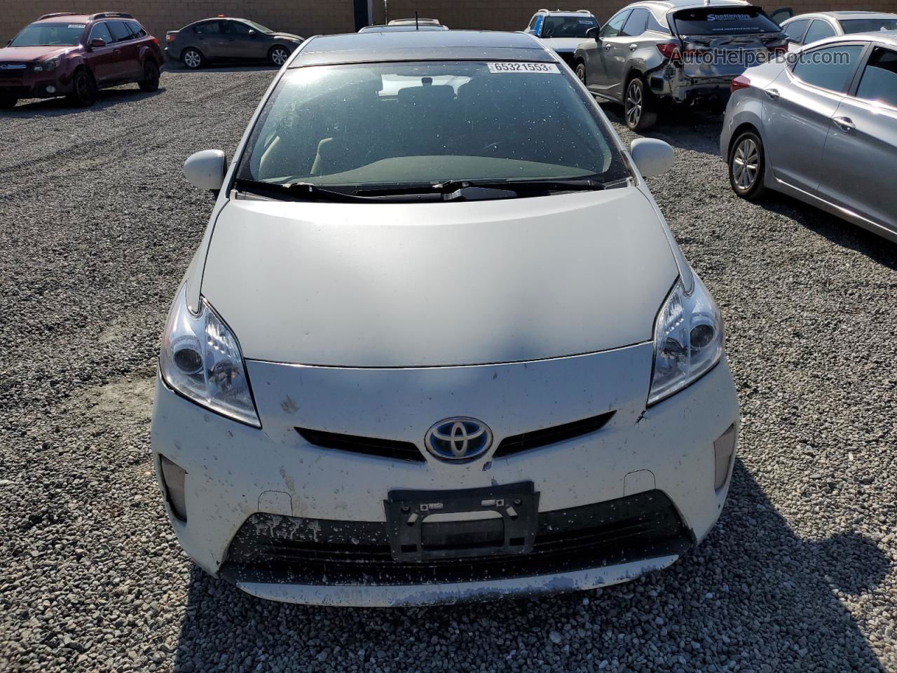 2014 Toyota Prius  White vin: JTDKN3DU7E1813765